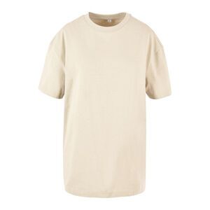 Build Your Brand Womens/Ladies Boyfriend Oversized T-Shirt / White Sand
